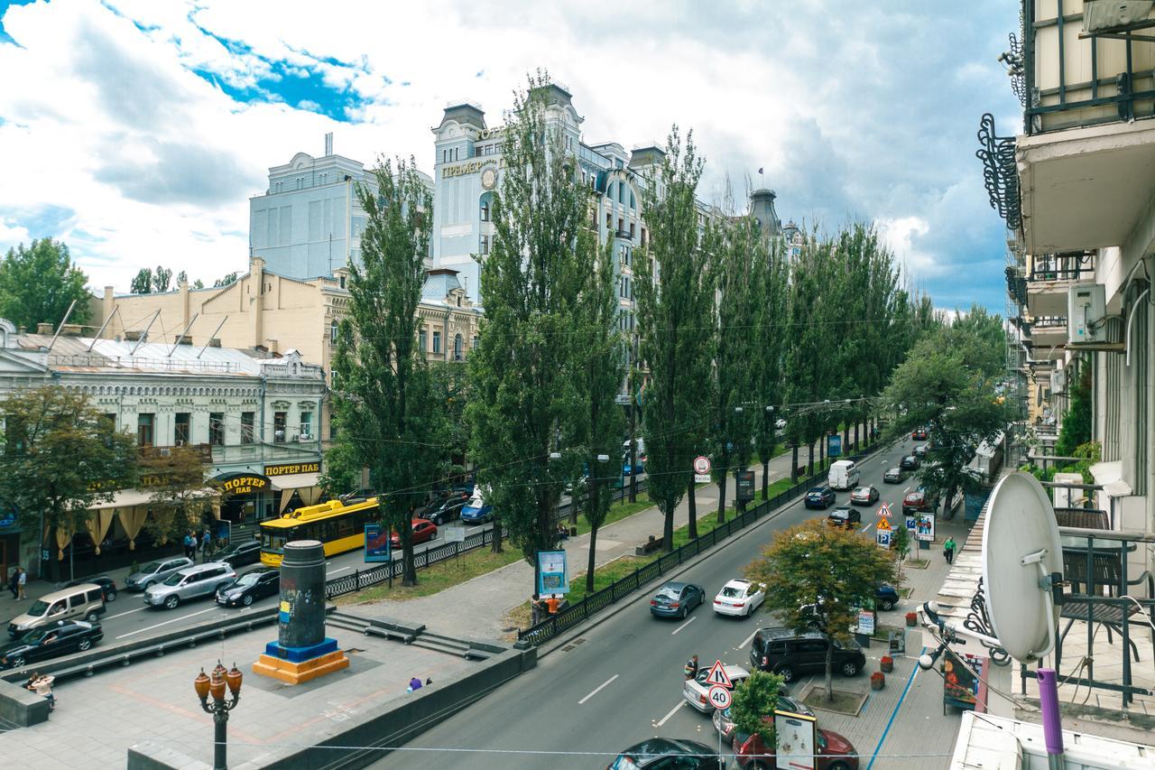 Two Bedroom Apartment On Kreschatik, Kyiv Center With Great View מראה חיצוני תמונה